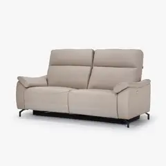 TUGO - Sofa Dover 2 Cuerpos Reclinable/Eléctrico Cuero+Pvc Taupe