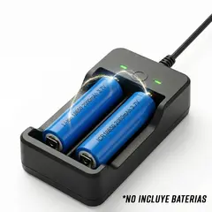 GENERICO - Cargador de baterias LI-ION LITIO 18650 Doble