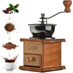 GENERICO - Molinillo de mano francesa de madera de estilo vintage de colección