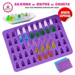 GENERICO - Molde de Silicona de Ositos de Gomita para Repostería