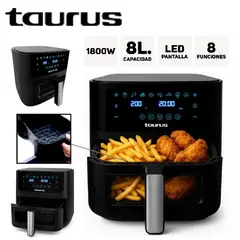 Taurus - Nueva Freidora de Aire Taurus Aero Crispy 8 Litros Digital -Negro