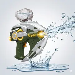 GENERICO - Pistola Espacial de Agua e Hidrogel Recargable 7.4V