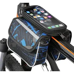OEM - Bolsa Para Bicicleta Porta Celular 3 En 1 Azul