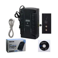 FORZA - UPS 10 Tomas 220V / 750VA / 450W + 2 USB HT-752LCD FORZA