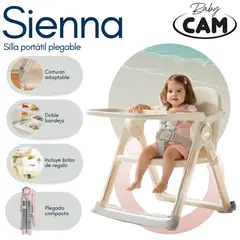 BABY CAM - Silla Portatil Plegable «SIENNA» Edición Limitada Beige