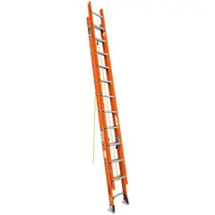 Truper - Escalera Telescopica Fibra De Vidrio 24 Peldaños Truper Color Naranja