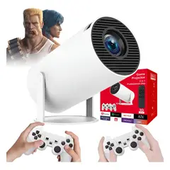 GENERICO - Proyector Gamer 4K M300 Max 2 en 1 con 2 Controles - Android, 3D, HDMI, WiFi, Bluetooth