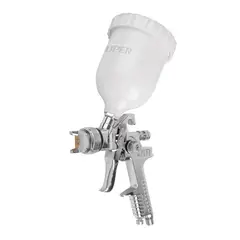 TRUPER - Pistola para pintar gravedad HVLP vaso plástico, 1.4 mm, - 12128