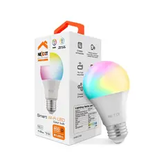 NEXXT SOLUTIONS - Foco Inteligente WiFi Nexxt A19 RGB 9W  Luz Multicolor, Regulable, Compatible con Alexa y Google Home