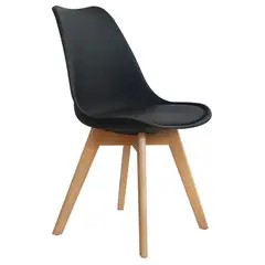 TEMEL - Silla Vintage Negro TEMEL-3137 Estilo y Comodidad para Cualquier Espacio