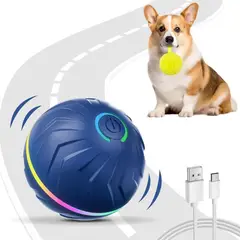 IMPORTADO MC - Pelota Interactiva para Perros Pequeños y Medianos Juguete LED de Rebote PetZynergy