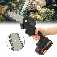 OEM - Mini Motosierra Portátil Inalámbrica de 4 Pulgadas - Kit de Poda Profesional 24V