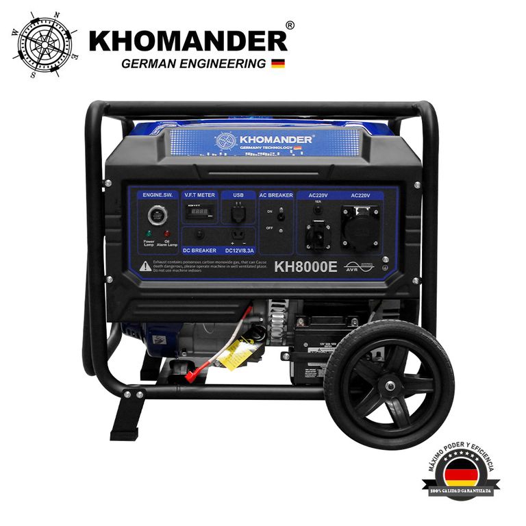 GENERADOR GASOLINERO 6500W 220V - KHOMANDER