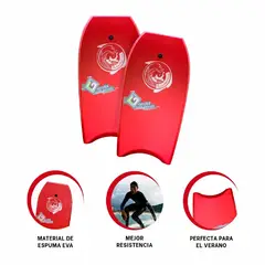GRAVITAL - Tabla Bodyboard Gravital de Natación 41” GR-41 Dinámica - Rojo