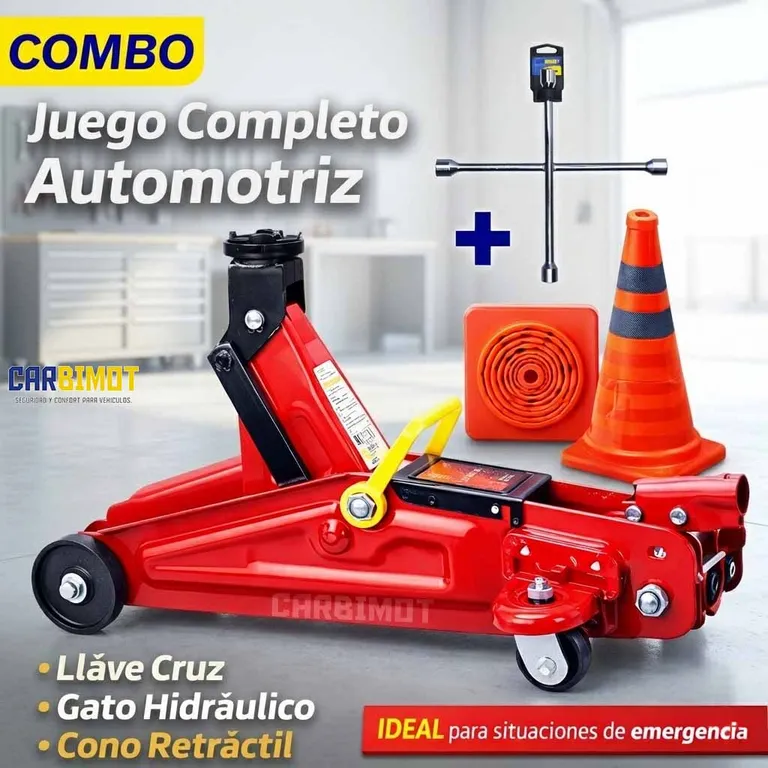 Gata hidraulica tipo lagarto vehicular para autos y camionetas