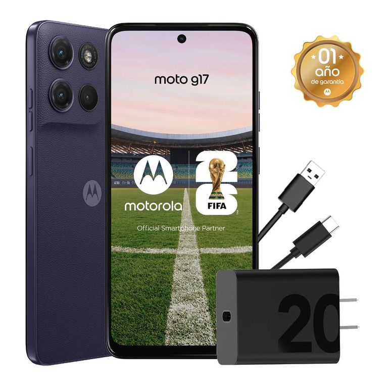 Motorola G17 4GB+128GB Arandano
