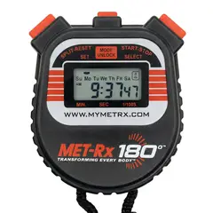 GENERICO - Cronómetro Digital Met-RX 180 24h Memoria Split Alarma Fechador
