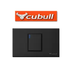 CUBULL - CAJA DE 5 INTERRUPTOR SIMPLE EMPOTRABLE NEGRO MATE