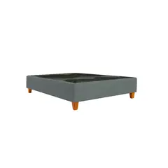 GENERICO - Box tarima reforzado (P. Madera) - color Gris oscuro - 2 plz Inc.almohada