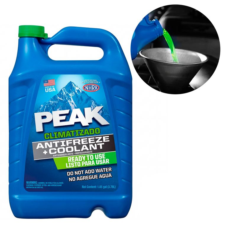 Refrigerante y Anticongelante Peak Climatizado 33% Verde Galon