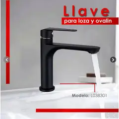 XM - LLAVE PARA LAVATORIO BAJO NEGRO L038301