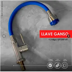 GENERICO - LLAVE DE COCINA MUEBLE PICO FLEXIBLE AZUL GF1205-47