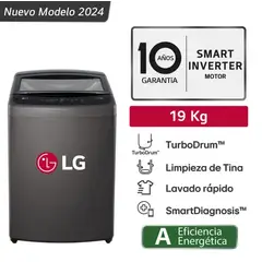 LG - Lavadora LG WT19BVTB 19 Kg TurboDrum Carga Superior - Negro