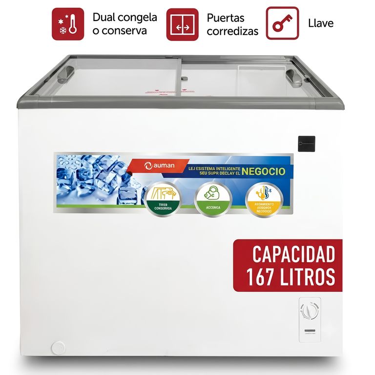 Congeladora Exhibidora Horizontal Miray CEMH-165M 167L