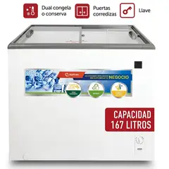 MIRAY - Congeladora Exhibidora Horizontal Miray CEMH-165M 167L
