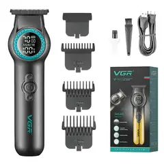 OEM - Trimmer Profesional Recargable Corte Al Ras Con Luz LED Motor 8000RPM Cuchilla Cerámica