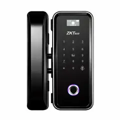 ZKTECO - Cerradura Inteligente WiFi para Puerta de Vidrio ZKTeco GL300L con Huella Tarjeta y Contraseña