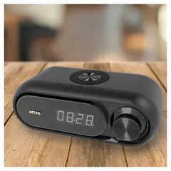 GENERICO - Despertador Radio Reloj Bluetooth Carga inalambrica