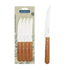 TRAMONTINA - Juego de Cuchillos Para Asado x 12 pzasTramontina Mango Madera