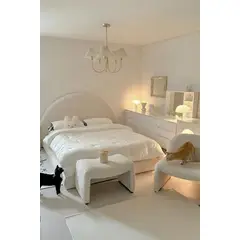 GENERICO - CAMA INFANTIL CURVO BEIGE 2 PLAZAS PROMOCION
