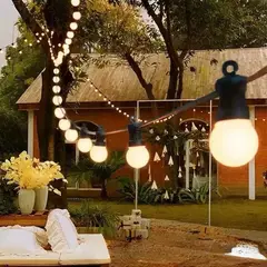 GENERICO - Guirnalda Colgante Cadena Exterior Interior 5M con 10 Focos