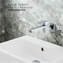 FRATELLI - LLAVE A LA PARED TORONTO CUADRADO CROMADO