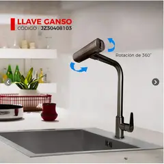 XM - LLAVE DE COCINA AL MUEBLE GUN GRIS JZ30408103