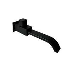 XM - LLAVE DE LAVATORIO CUADRADO NEGRO PARED L502-01