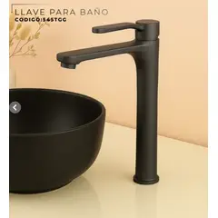 GENERICO - LLAVE DE LAVATORIO ALTO LEBRON ACERADO SEVILLA