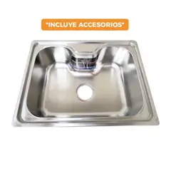 FRATELLI - LAVADERO DE COCINA ACERO INOXIDABLE SATINADO 60 X 46 X 20 CM LP-6045