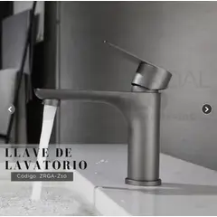 GENERICO - LLAVE DE LAVATORIO MINIMALISTA GUN GREY ZRGA-Z10 BRATIA