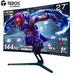 Teros - Monitor Curvo Teros TE-2734S VA FHD 1920 x 1080, 144HZ, 1MS, HDR, FreeSync