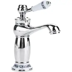 PUREPOWER - Grifo de Lavabo de Baño y Cocina ,Grifo de Cerámica de Latón Antiguo ,Agua Fría/Caliente