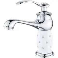 PUREPOWER - Grifo de Lavabo de Baño y Cocina ,Grifo de Cerámica de Latón Antiguo ,Agua Fría/Caliente