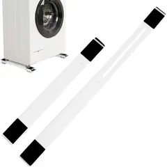 OEM - Base Móvil de Metal Soporte con Ruedas para Lavadora Refrigeradora Cocina Ajustable
