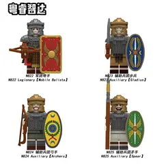 GENERICO - N822-825 Minifiguras de la Legión Auxiliar Romana Media