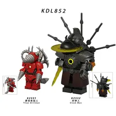 GENERICO - Reloj Titan Drillman Hombre Mini Figuras de Plástico Educativas para Armar Bloques de Construcción