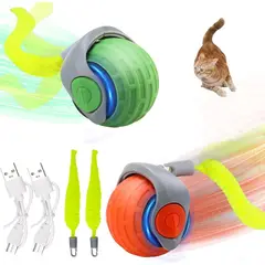 IMPORTADO MC - Juguete Interactivo para Gatos con Cola, Juego 2 Unds.