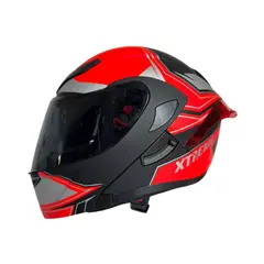 XTREME - CASCO ABATIBLE XTREME ROJO VISOR OSCURO TALLA M