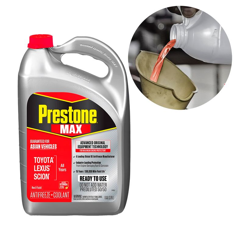 Refrigerante y Anticongelante Max 50% Asiatico Rojo Galon